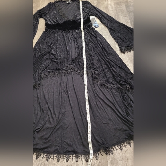 NWT Restyle, Dark Angel Burnout Duster, Black, Large fits like Medium - Picture 13 of 16
